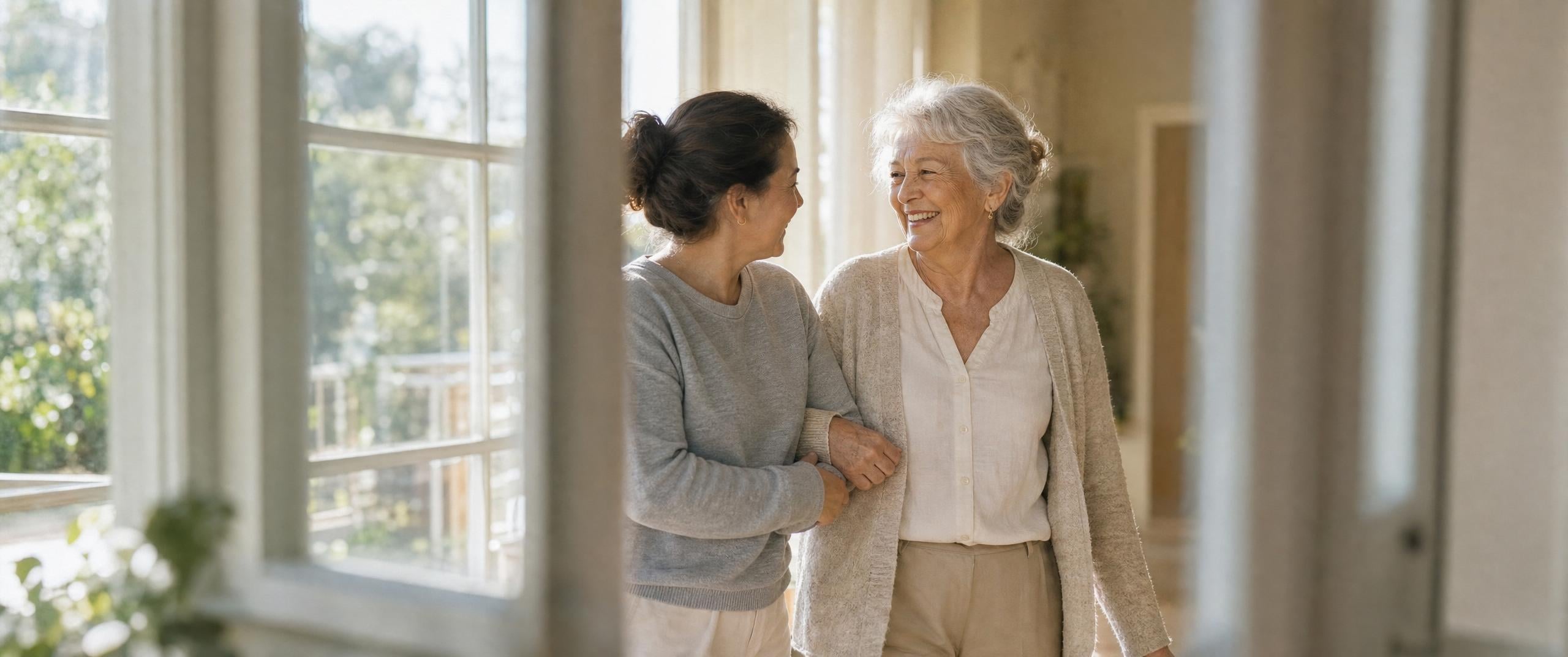 Ativo Home Care caregiver providing compassionate in-home support for a senior in Arizona