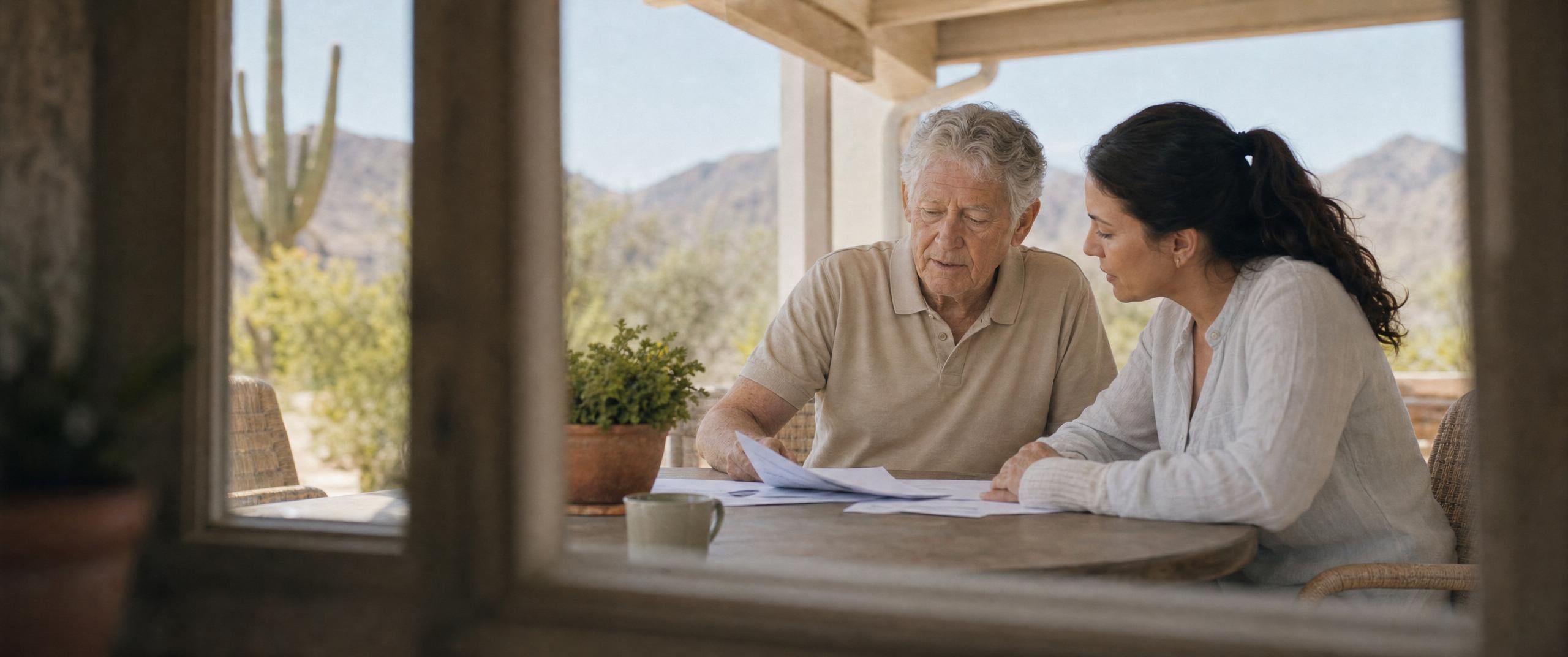 Ativo Home Care caregiver supporting a senior at home in Arizona